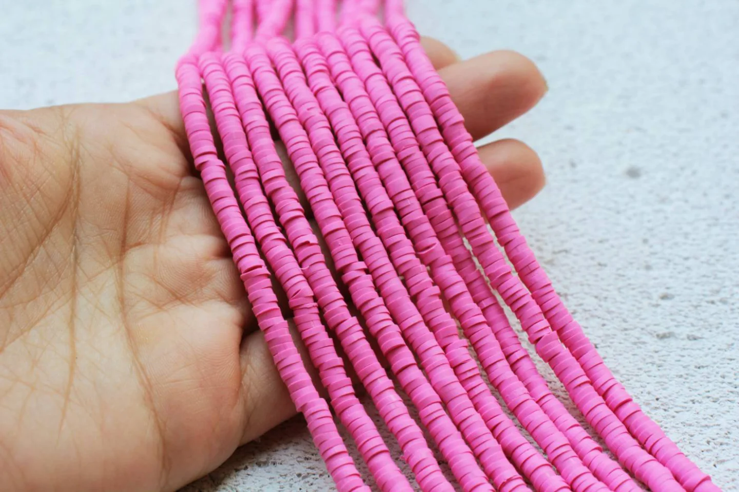 pink-heishi-disc-beads-surfer-necklace.