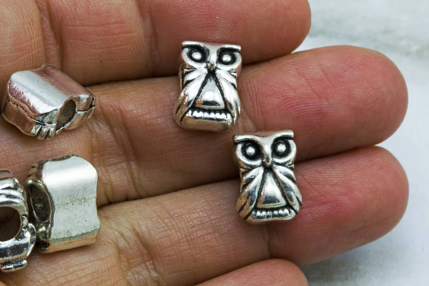 owl-bird-jewelry-silver-metal-charms.