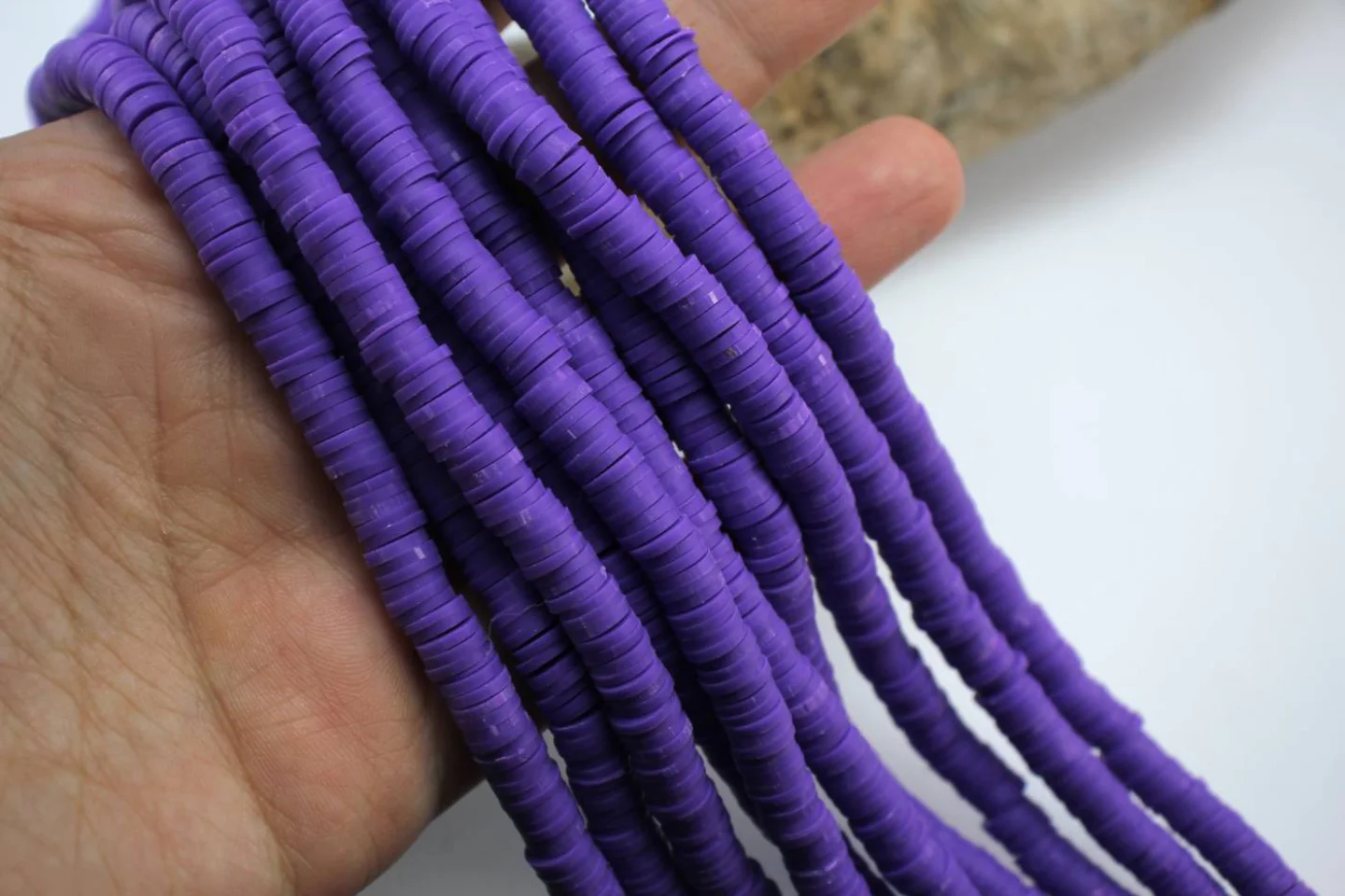 polymer-clay-strand-disc-purple-beads.