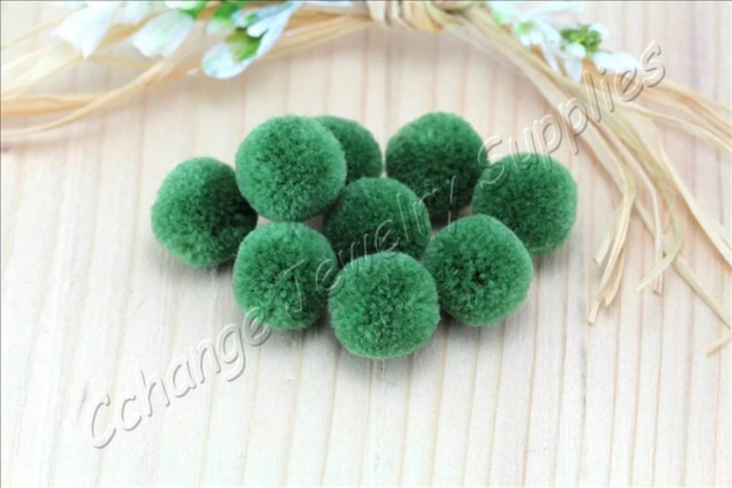 handmade-cotton-pompoms-army-green.