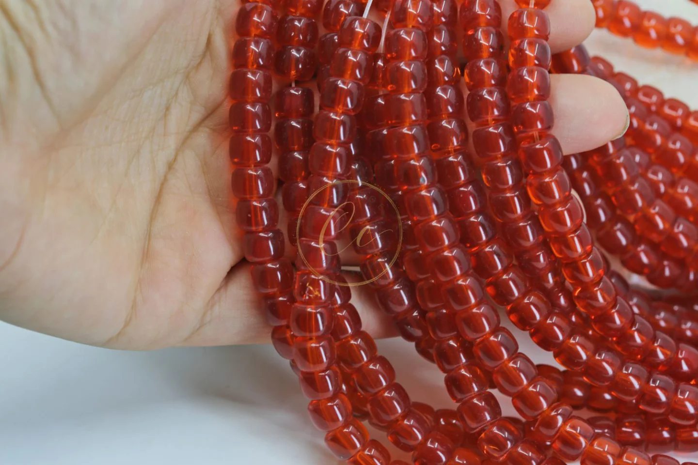 red-orange-barrel-glass-beads.