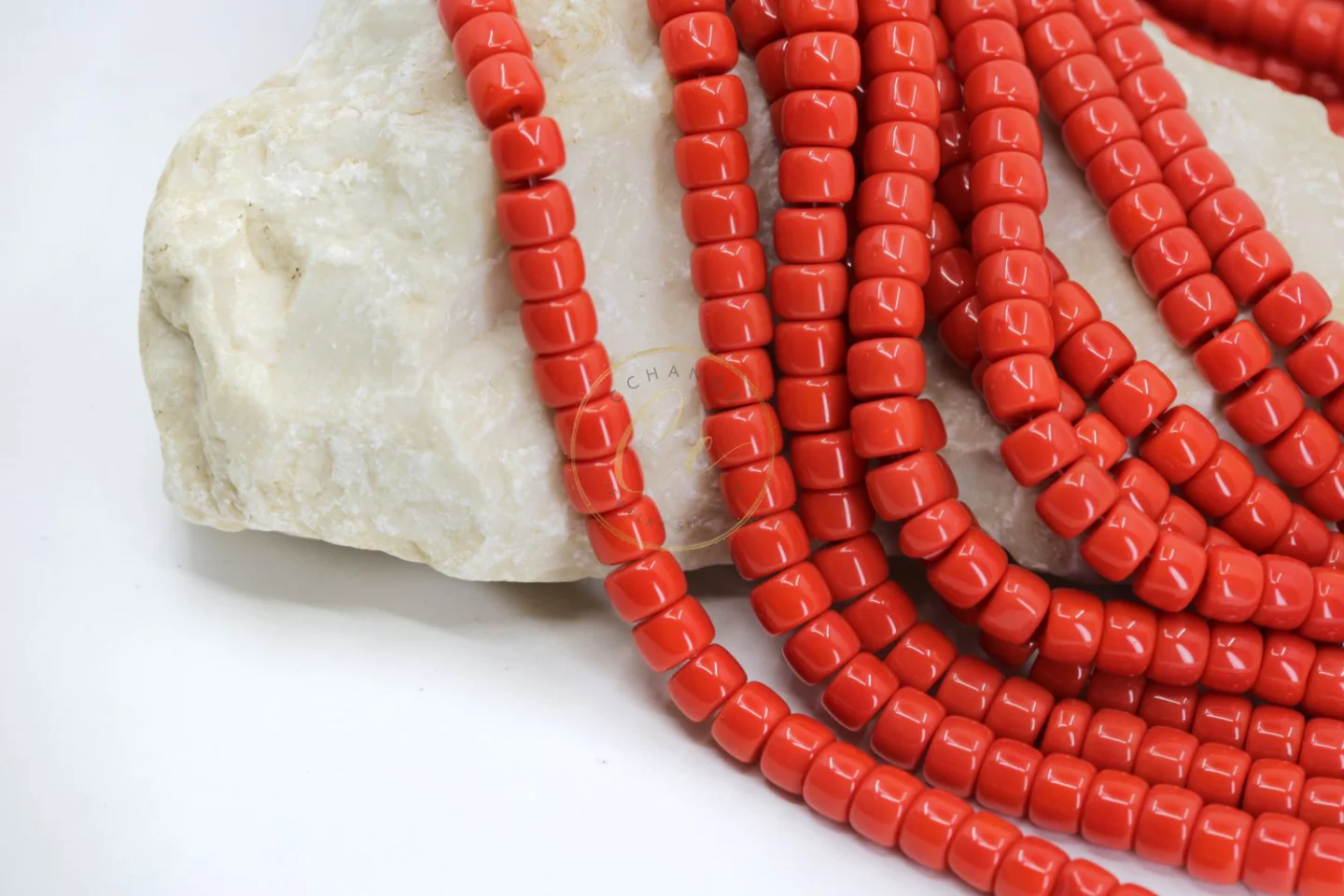 orange-red-barrel-glass-beads.