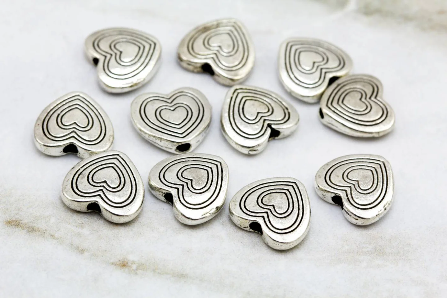 antique-silver-colour-heart-beads-charms.